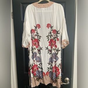 DR2 by Daniel Rainn Floral Border Print Duster S/M